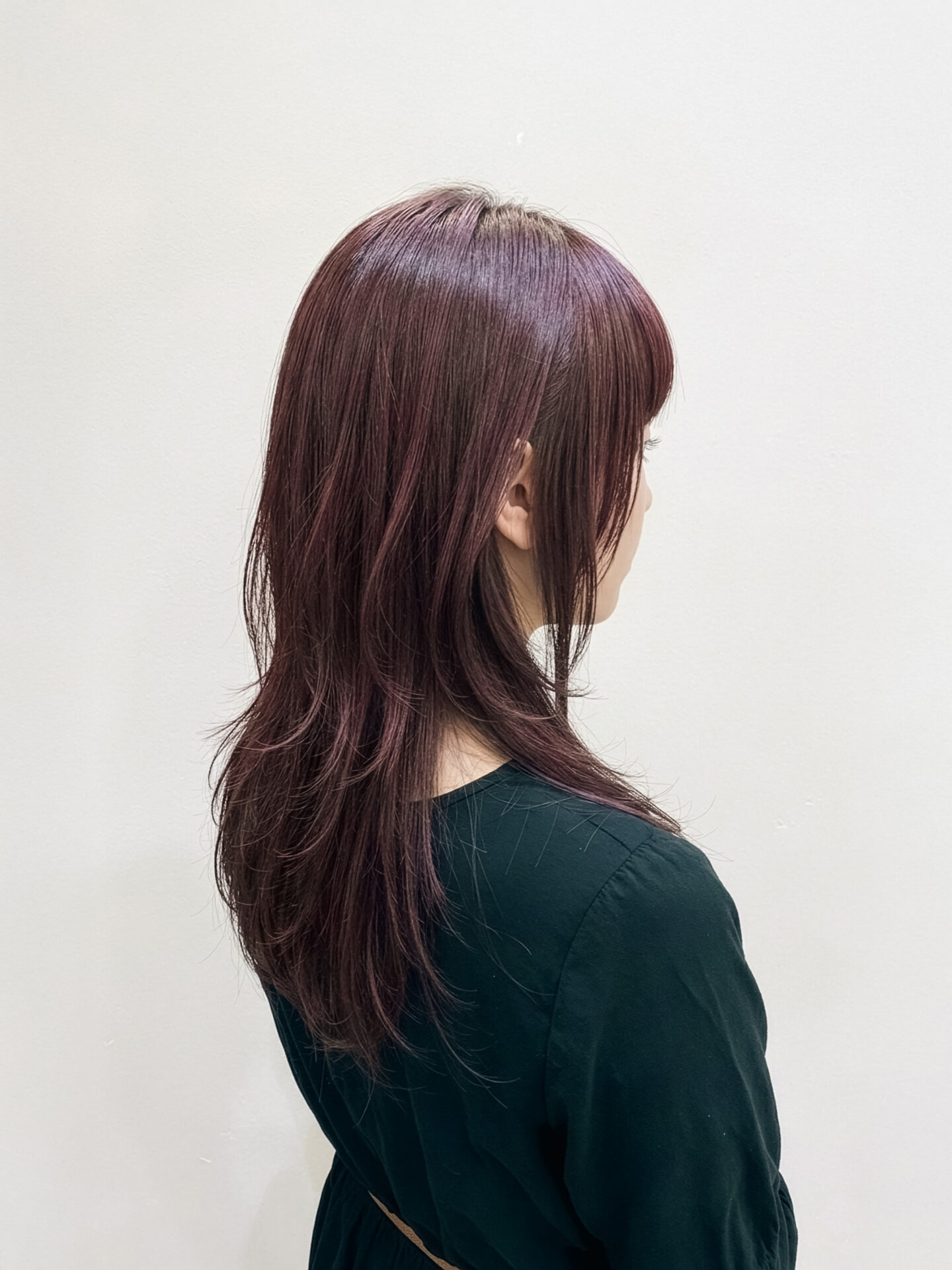 ブリーチなしダブルカラーボルドー