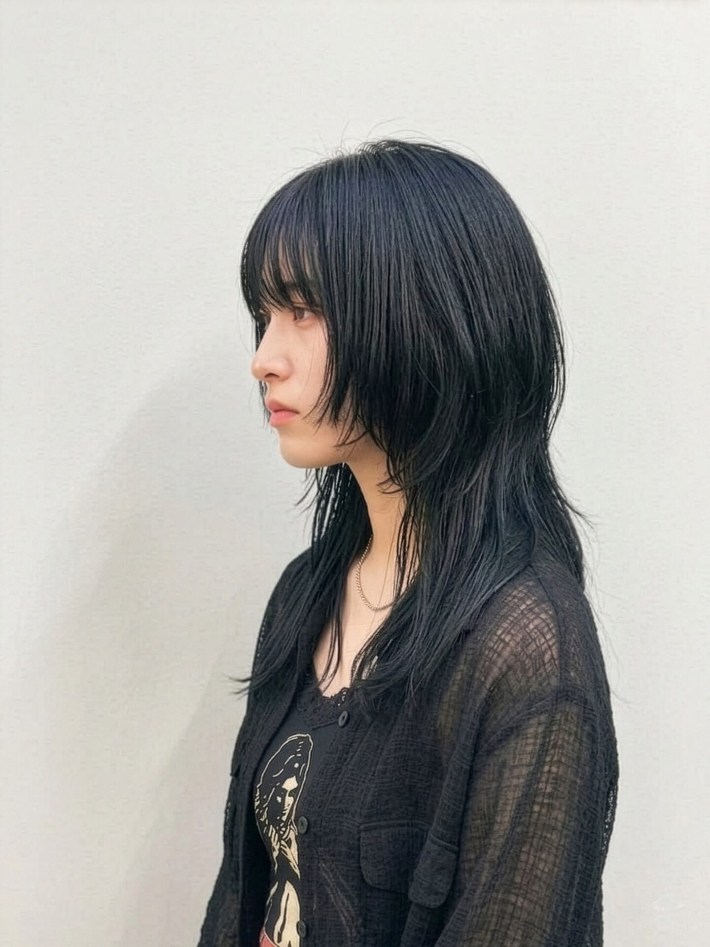 ロングレイヤーウルフ 横から