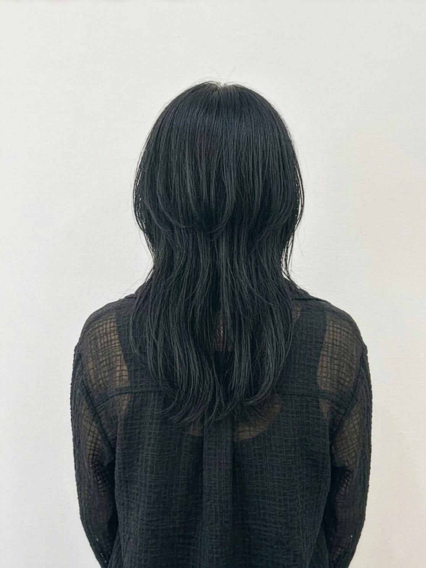 ロングレイヤーウルフ 後ろから