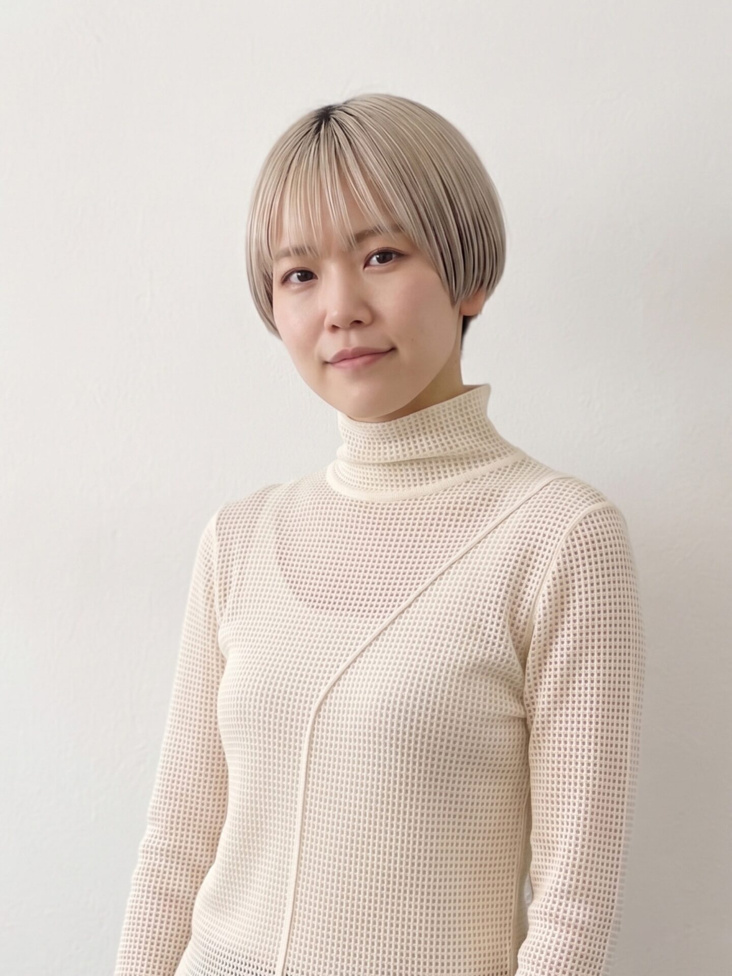 刈り上げマッシュショート 横から